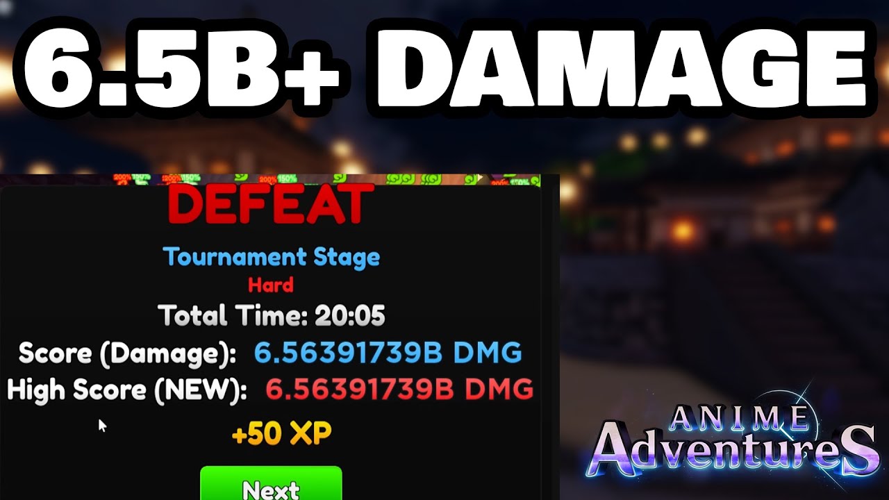 6.5+ BILLION DAMAGE in Tournament 24 | Anime Adventures - YouTube