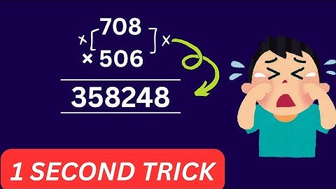 Multiply  in Seconds | Easy Multiplication Short Trick 