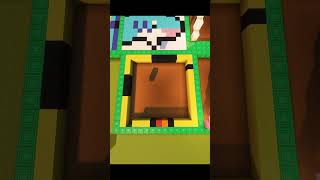 Satisfying pixel art in Minecraft (Shrim) #shorts #gaming #minecraft