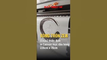 In tranh vòng tròn Zen (Enso) thiền tịnh, in tranh Canvas mực dầu bóng - In Kỹ Thuật Số Since 2006