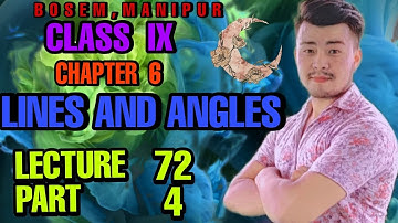 BOSEM || CLASS 9 MATHEMATICS || CHAPTER 6 || LINES AND ANGLES || MANIPUR BOARD ||