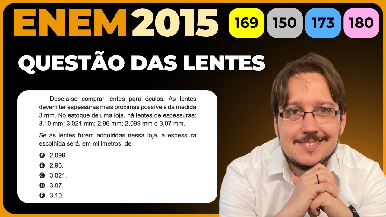 ENEM 2015 || Aritmética || Deseja-se comprar lentes para óculos. As ...