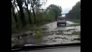Видео Последствия урагана в Нижнем Тагиле 03.06.17 , северное шоссе от Полина Крупец, Северное шоссе, Нижний Тагил, Россия