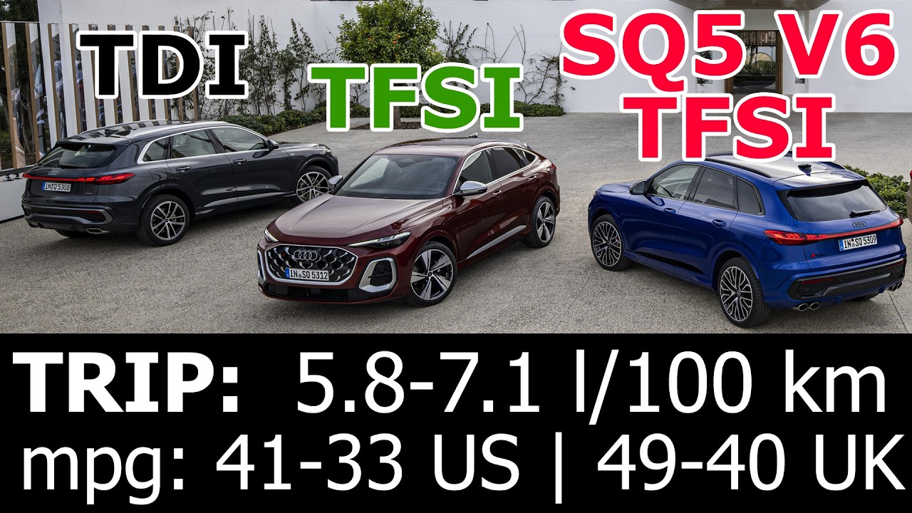 Audi Q5: TDI, TFSI, SQ5 V6: trip drive with fuel consumption economy ...