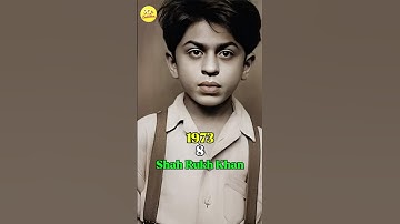 SHAHRUKH KHAN Age Transformation (1965-2024) | SRK Now & then |Old photos #bollywood #shortvideo