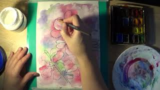 Как нарисовать сакуру акварелью. Рисунки на тему весна
