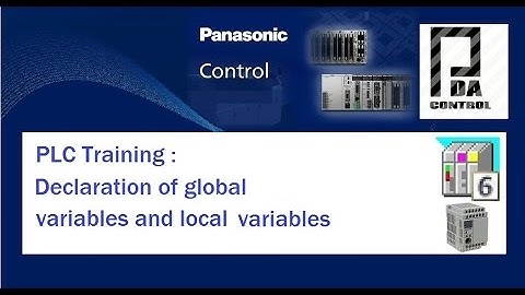 PLC Training :Declaration of local and global variables - FPWIN Pro Panasonic: