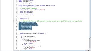 Creating a GUI that changes colors/text when user clicks