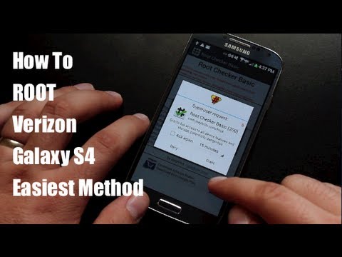 How To ROOT Verizon Galaxy S4 EASIEST Method!