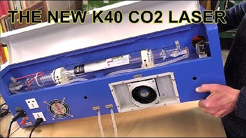 NEW 2021 K40 CO2 LASER first *FLASH*of laser action!