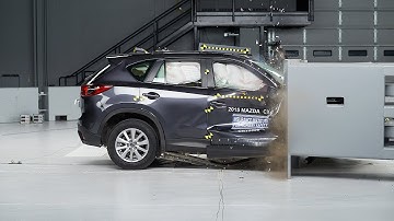 2015 Mazda CX-5 passenger-side small overlap IIHS crash test
