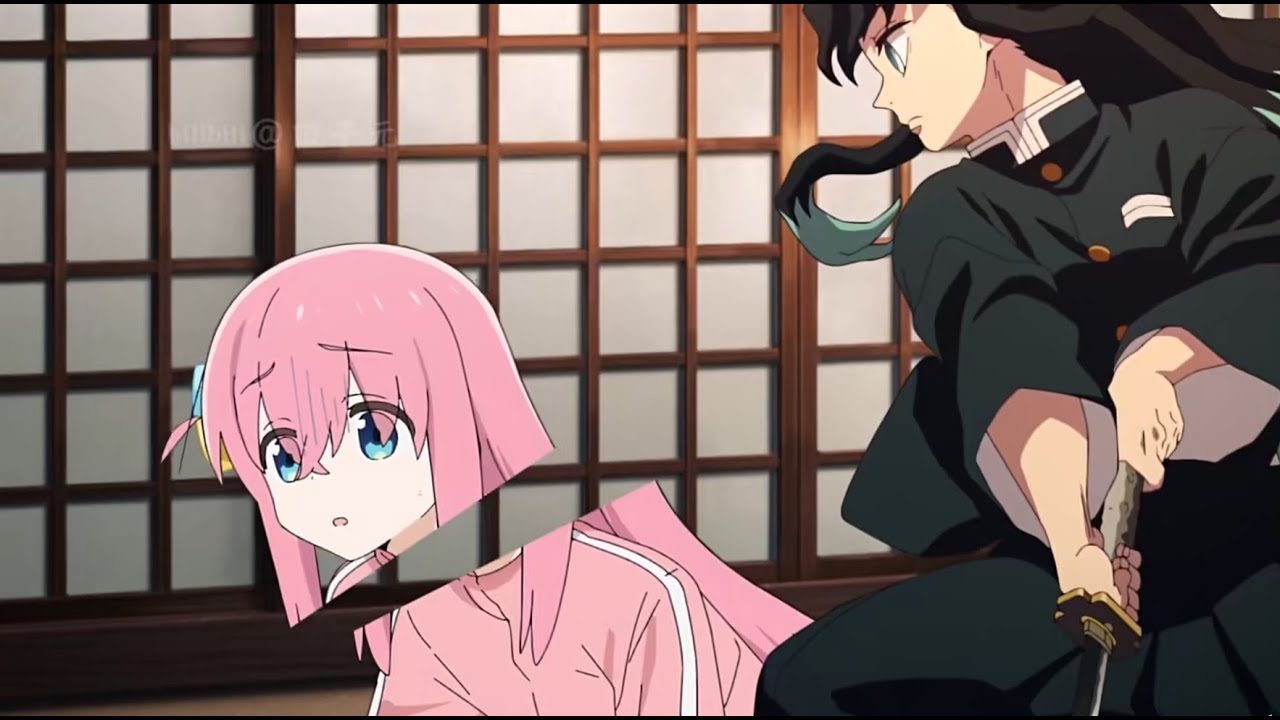 Bocchi the Rock invade Demon Slayer nesse vídeo viral e hilário - AnimeNew