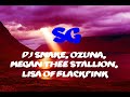 SG - DJ Snake, Ozuna, Megan Thee Stallion &amp; LISA of Black Pink (Lyrics / Letra)