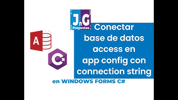 Conectar base de datos Access a C# en app config | ADO.NET | - C# Windows Forms
