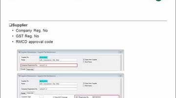 UBS Accounting GST 1/3 - Setting & Master Data