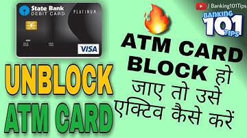 How to UnBlock ATM Card ? #Banking101Tips