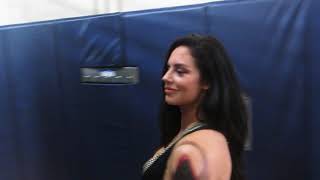 Celeste Bonin Wwe Alum Kaitlyn, Pablo Marquez Behind The Curtain At Ccw Feb. 2018