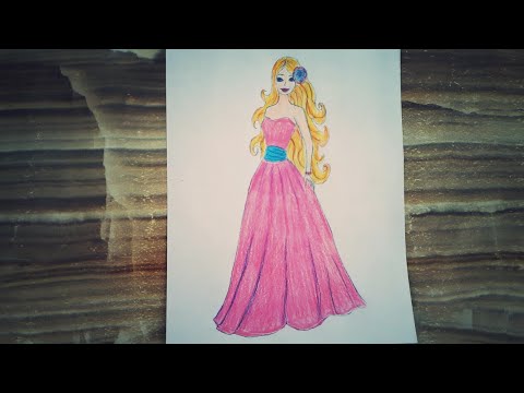 How to draw Barbie 🎀 / Barbie drawing / Step by step / Barbie nasıl çizilir / Barbie çizimi