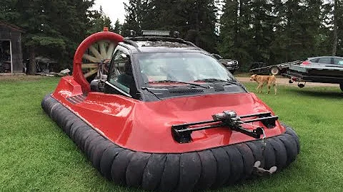 Junkyard Hovercraft: Jeep, Toyota and Paper Mache