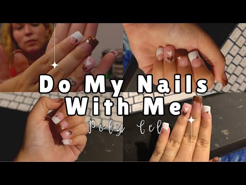 First Time Doing Poly Gel Nails ( See If They Come Out Good Or Not... )
