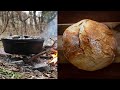 DUTCH OVEN BREAD! No-knead recipe! Easy and delicious outdoor cooking!