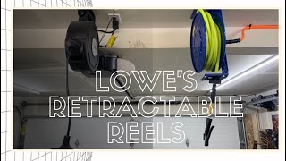 LOWE S RETRACTABLE REELS Extension Cord Air Compressor Hose WORKSHOP ORGANIZATION SERIES