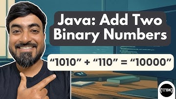 Add Two Binary Numbers in Java | Java Basics for Beginners