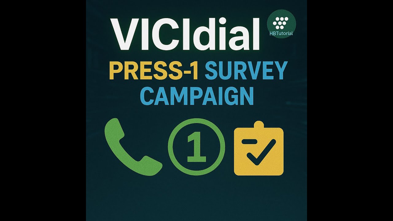 Vicidial Press1 Survey Broadcast Campaign Setup