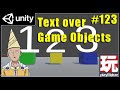 123 - Add text over a Game Object - Unity Playmaker Beginner