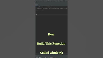 with easy way , create a window in pyqt5  , code in description #python #programming #web