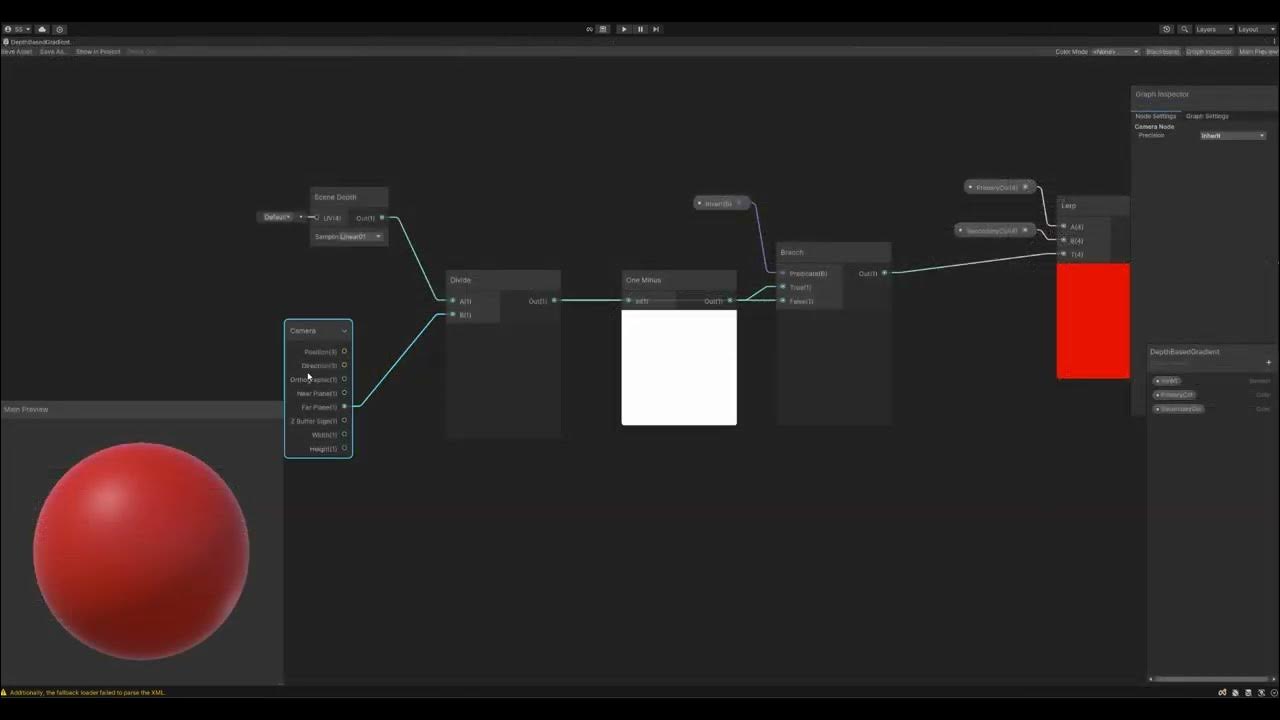 How to Make a Scene Depth Gradient Material in Unity Shadergraph - YouTube