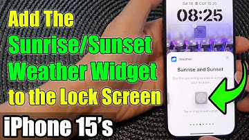 iPhone 15/15 Pro Max: How to Add The Sunrise & Sunset Weather Widget to the Lock Screen