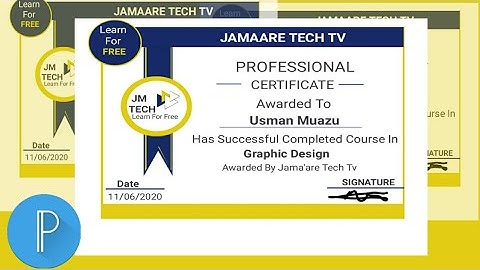 HOW TO CREATE A CERTIFICATE AWARD ON ANDROID USING PIXELLAB