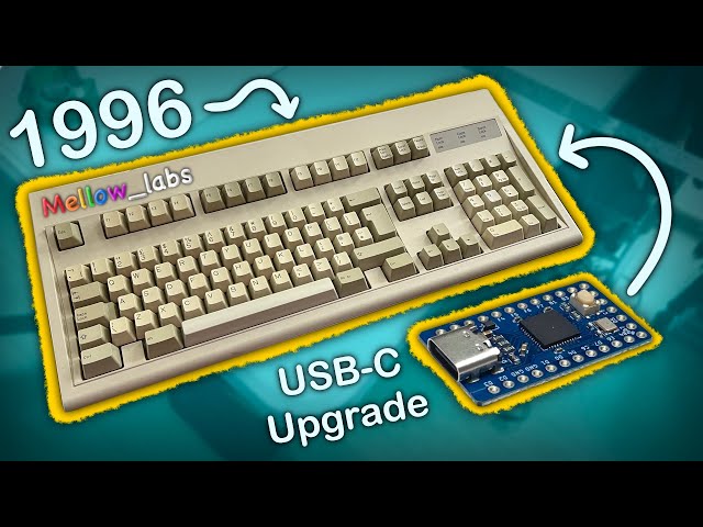 This 1996 Keyboard Now Has USB-C – And It Works Like a Dream - YouTube