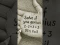 Solve if you can ✨