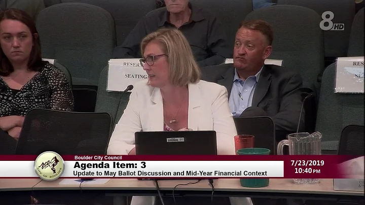 City of Boulder City Council Study Session/Special Meeting 7-23-19
