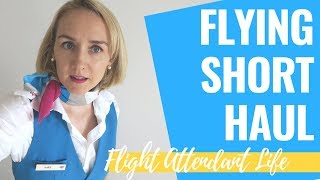 SHORT HAUL FLIGHT ATTENDANT LIFE | Flight Attendant Vlog