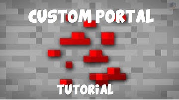 Minecraft - Custom portals no mods! - tutorial