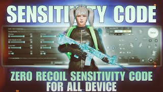 BGMI 2024 NO RECOIL/ZERO RECOIL SENSITIVITY CODE | BGMI BEST SENSITIVITY SETTINGS