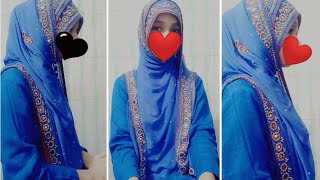 Hijab tutorial with EMBROIDERY DUPATTA for WEDDING FUNCTION || Hijabi Girl || screenshot 5