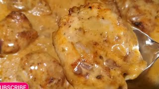 Creamy Garlic Butter Chicken in Air Fryer|Baked Chicken #AirFryerrecipes #AirfryerChicken #subscribe