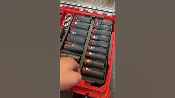 Milwaukee Packout 1/2” impact socket set hack #Milwaukee #milwaukeetools #milwaukeepackout #sockets