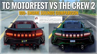 100+ The Crew Motorfest Car Sounds vs The Crew 2 (Comparison) BIG Engine Sound improvements!