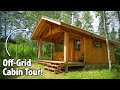 Off-Grid Tiny Cabin Tour!