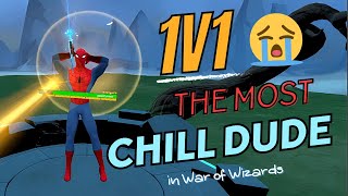 I got DESTROYED by the most chill dude in War of Wizards VR… (FAQ at the end - Spiderman Skin?)