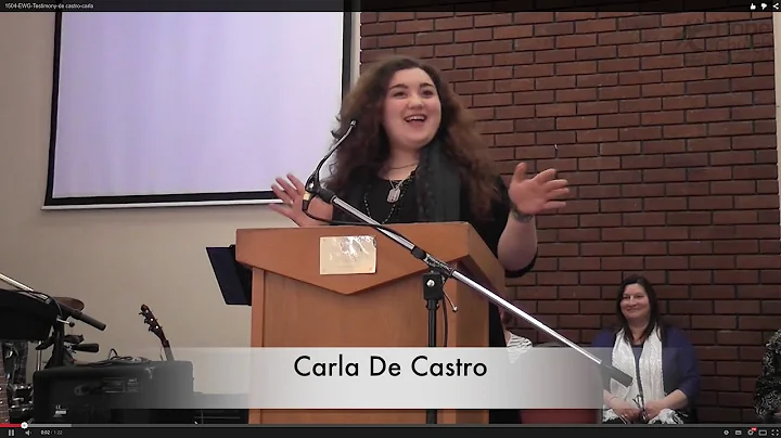Encounter with God Testimony - Carla De Castro