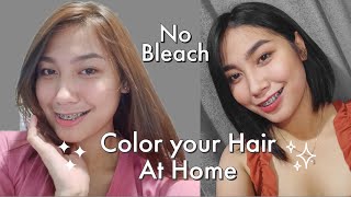 Coloring My Hair Using L'OREAL Golden Blonde 6.30 With Highlights