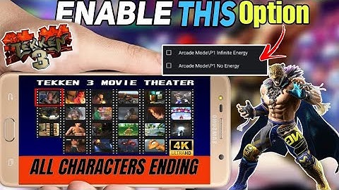 Tekken 3 All Players Endings || Enable Theater  Mode