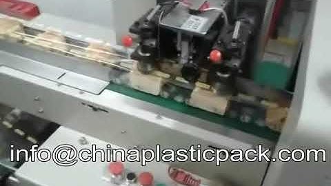 Bread packing machine, horizontal flow wrap machine, horizontal flow pack machine