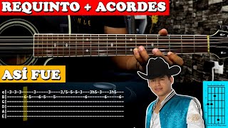 Tutorial | Así fue | Ariel Camacho | Requinto | Acordes | TABS